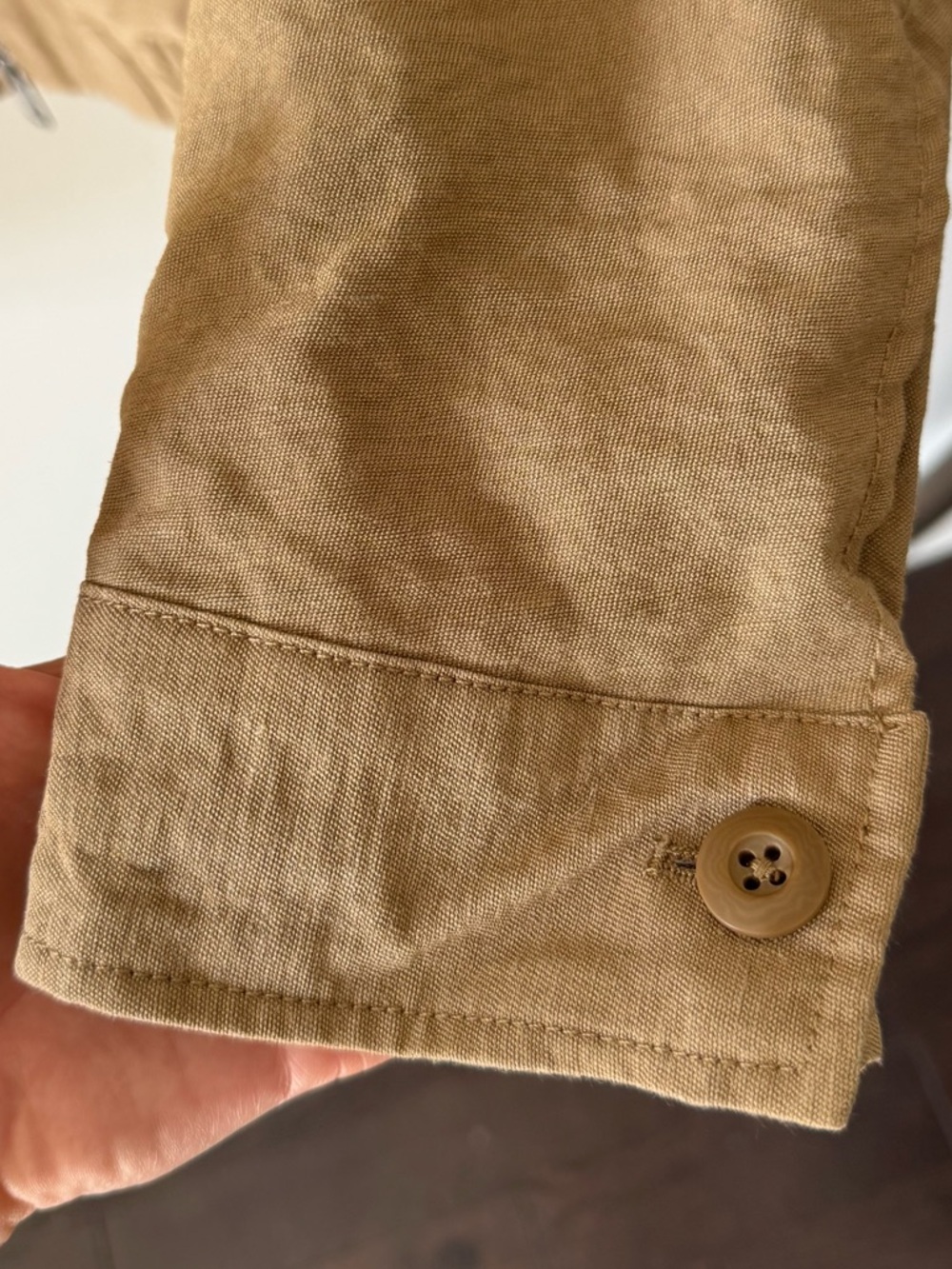 Zara Men's Lightweight Zip-Up Bomber Jacket, Khaki - Picture 11 of 13
